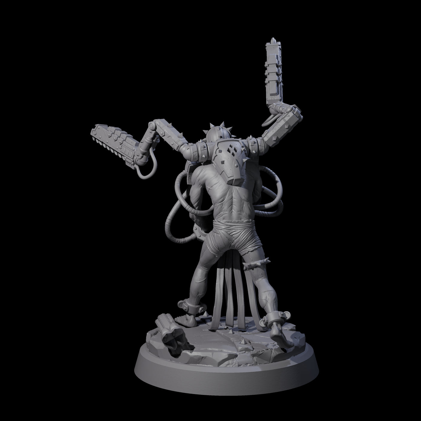 Tormented Cyborg Penitent A Miniature for Dungeons and Dragons, Pathfinder or other TTRPGs