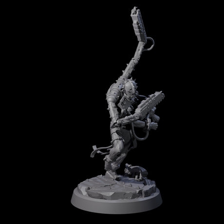 Tormented Cyborg Penitent B Miniature for Dungeons and Dragons, Pathfinder or other TTRPGs