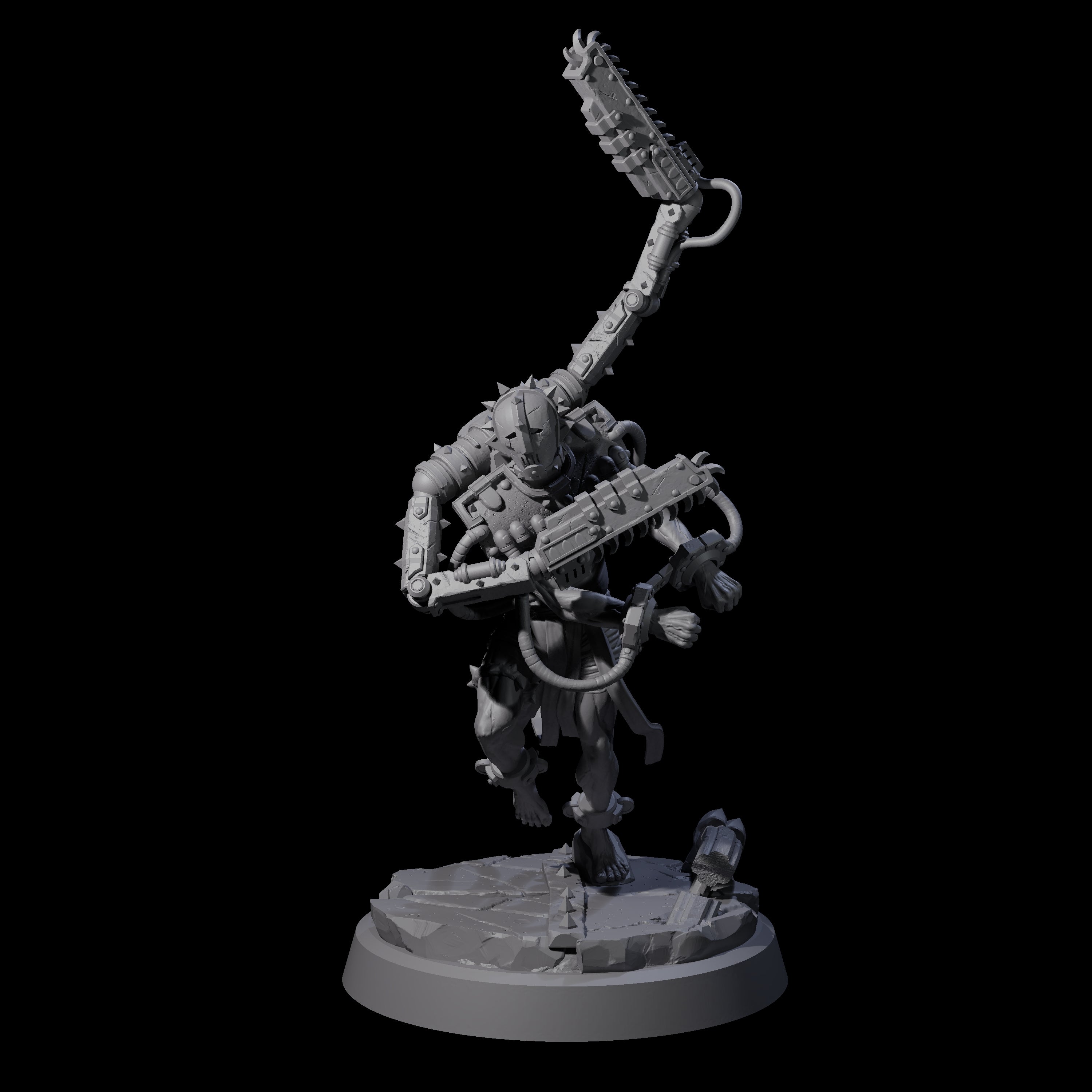 Tormented Cyborg Penitent B Miniature for Dungeons and Dragons, Pathfinder or other TTRPGs