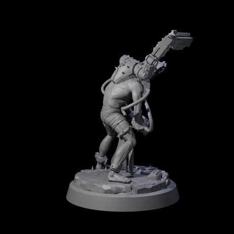 Tormented Cyborg Penitent E Miniature for Dungeons and Dragons, Pathfinder or other TTRPGs