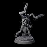 Tormented Cyborg Penitents Miniature for Dungeons and Dragons, Pathfinder or other TTRPGs
