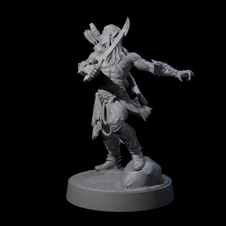 Tormented Eyeless Drow A Miniature for Dungeons and Dragons, Pathfinder or other TTRPGs