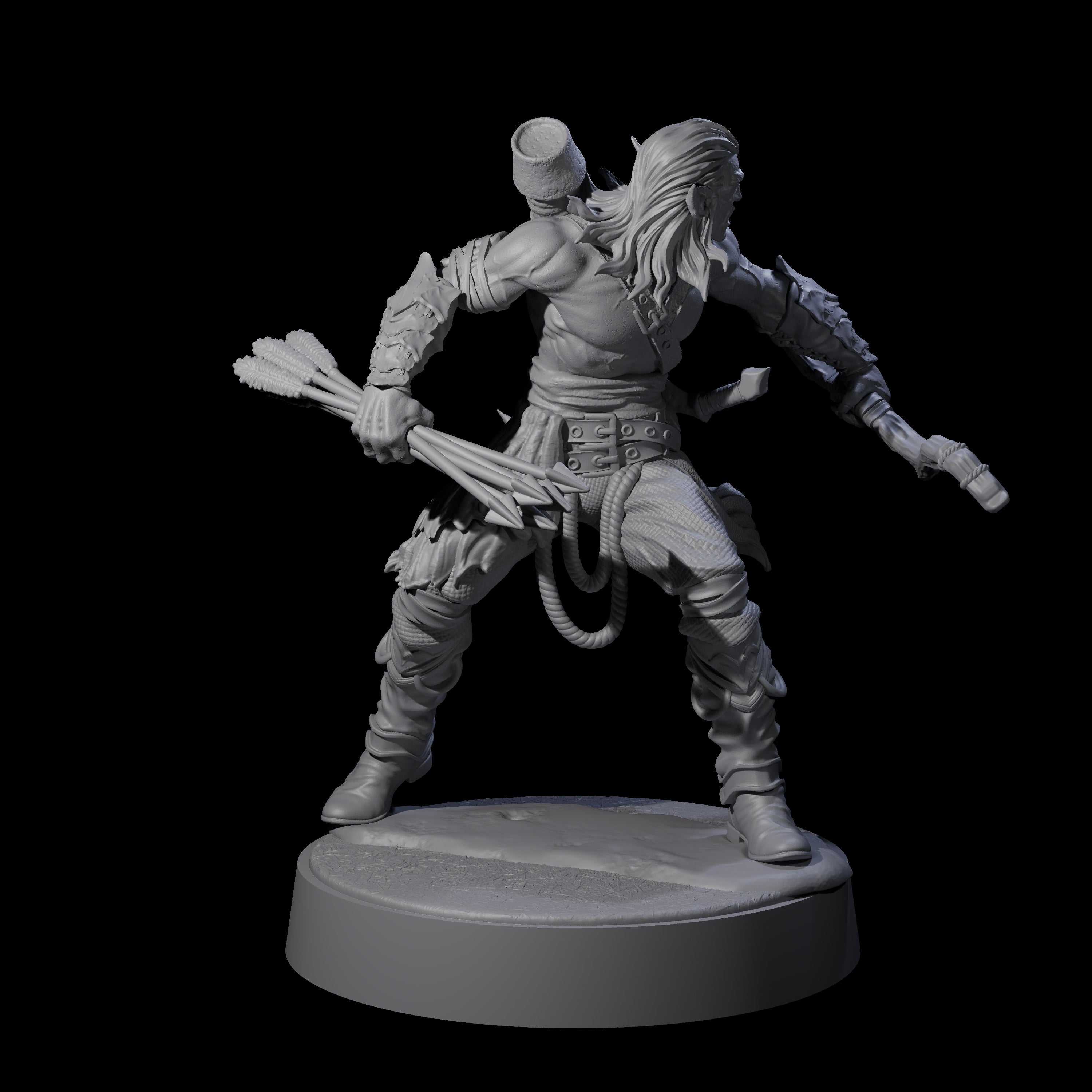Tormented Eyeless Drow B Miniature for Dungeons and Dragons, Pathfinder or other TTRPGs