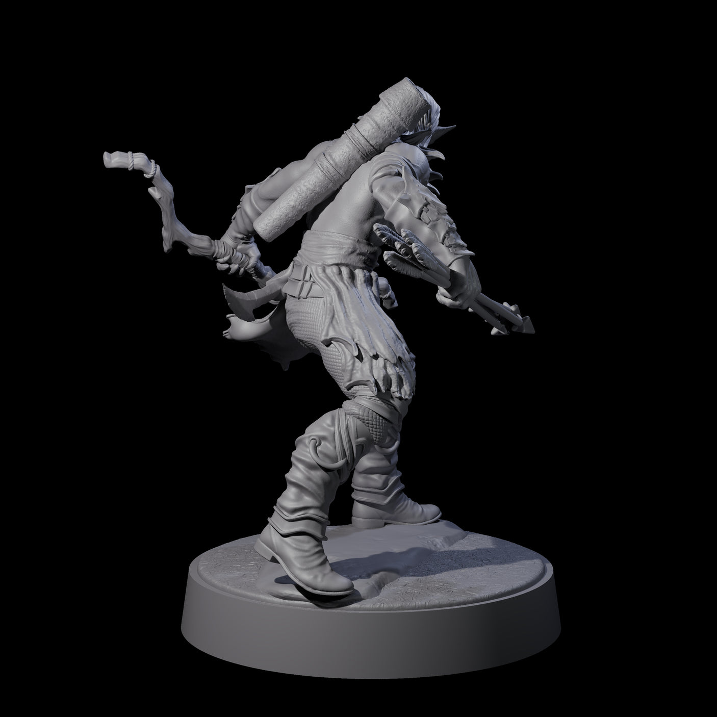 Tormented Eyeless Drow B Miniature for Dungeons and Dragons, Pathfinder or other TTRPGs