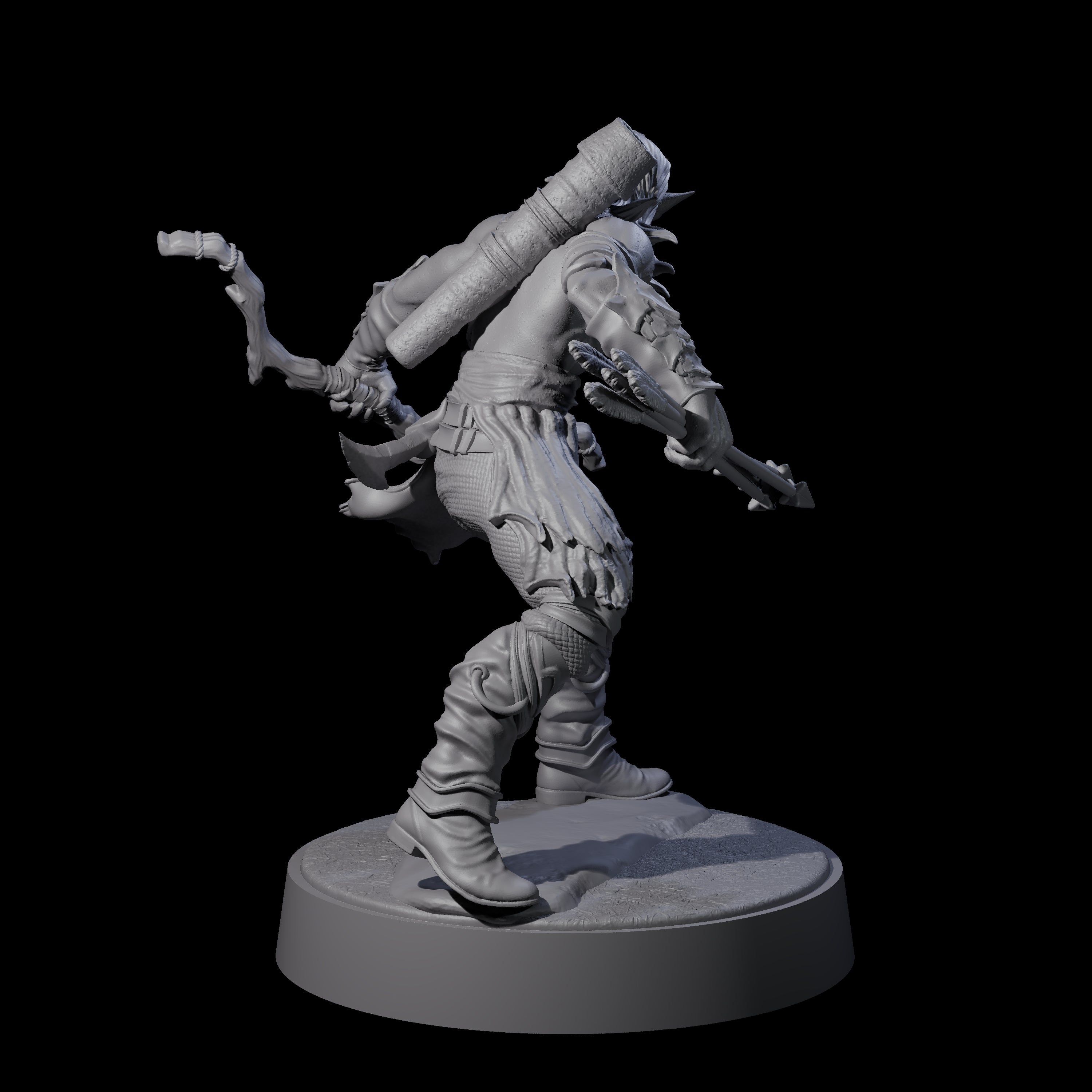 Tormented Eyeless Drow B Miniature for Dungeons and Dragons, Pathfinder or other TTRPGs