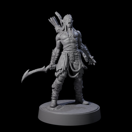 Tormented Eyeless Drow C Miniature for Dungeons and Dragons, Pathfinder or other TTRPGs