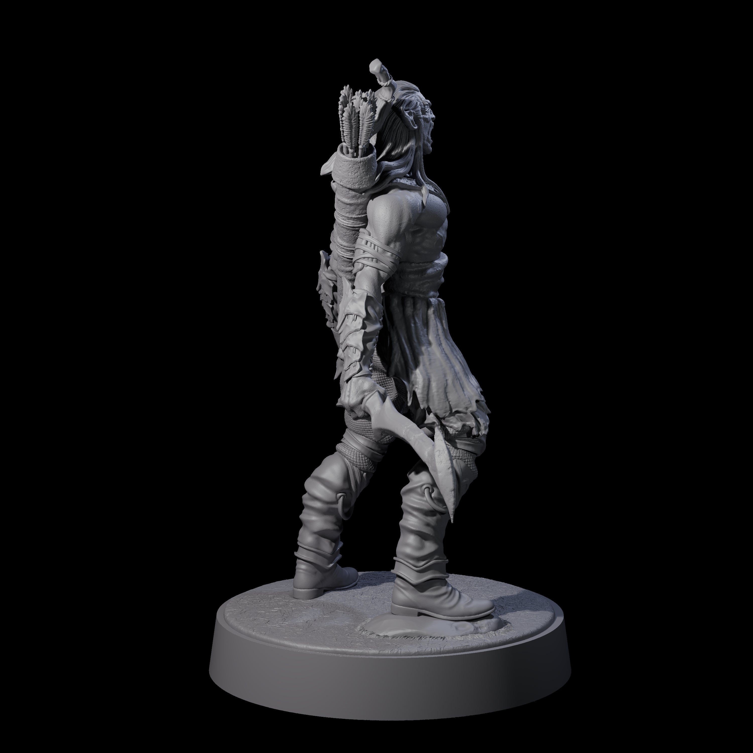 Tormented Eyeless Drow C Miniature for Dungeons and Dragons, Pathfinder or other TTRPGs