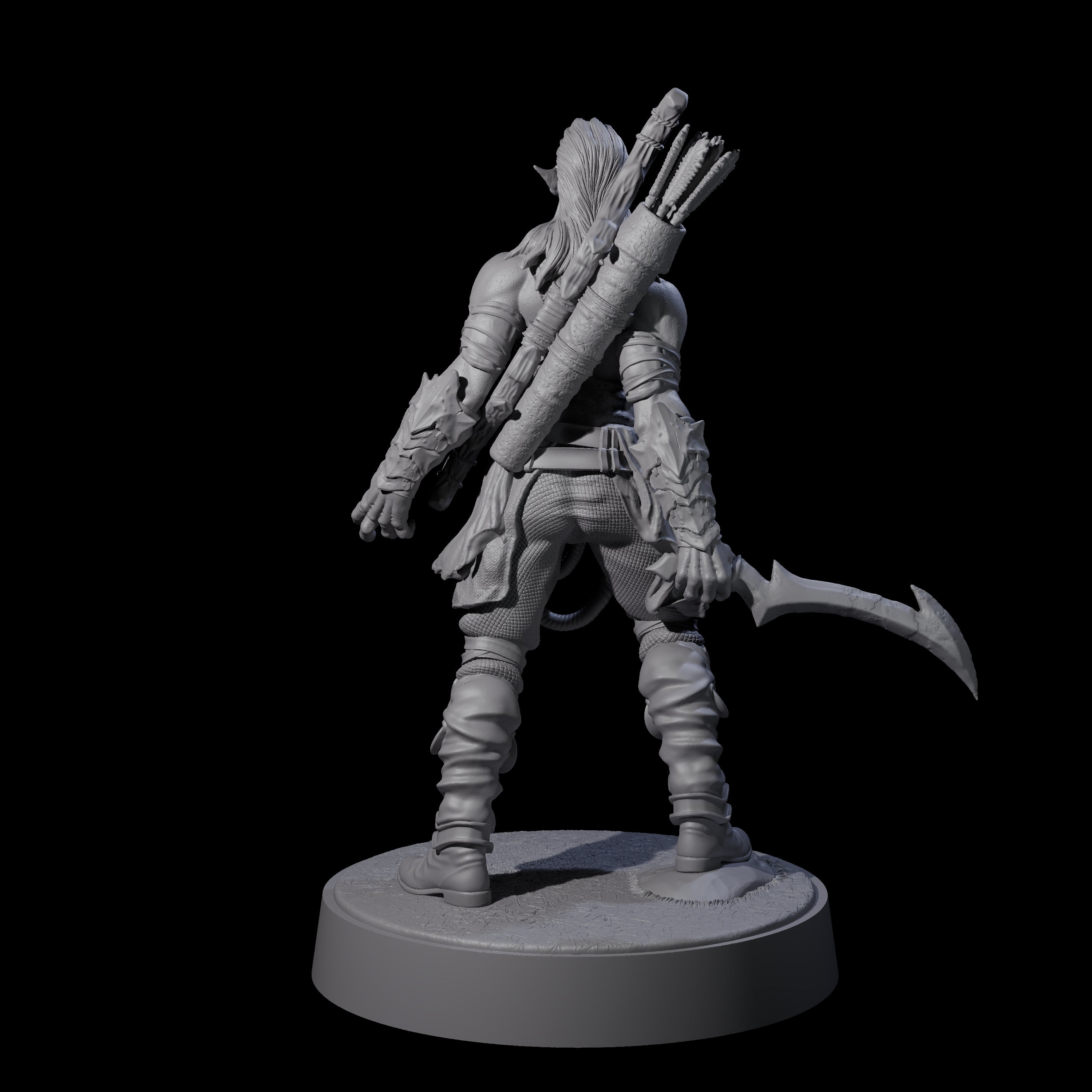 Tormented Eyeless Drow C Miniature for Dungeons and Dragons, Pathfinder or other TTRPGs