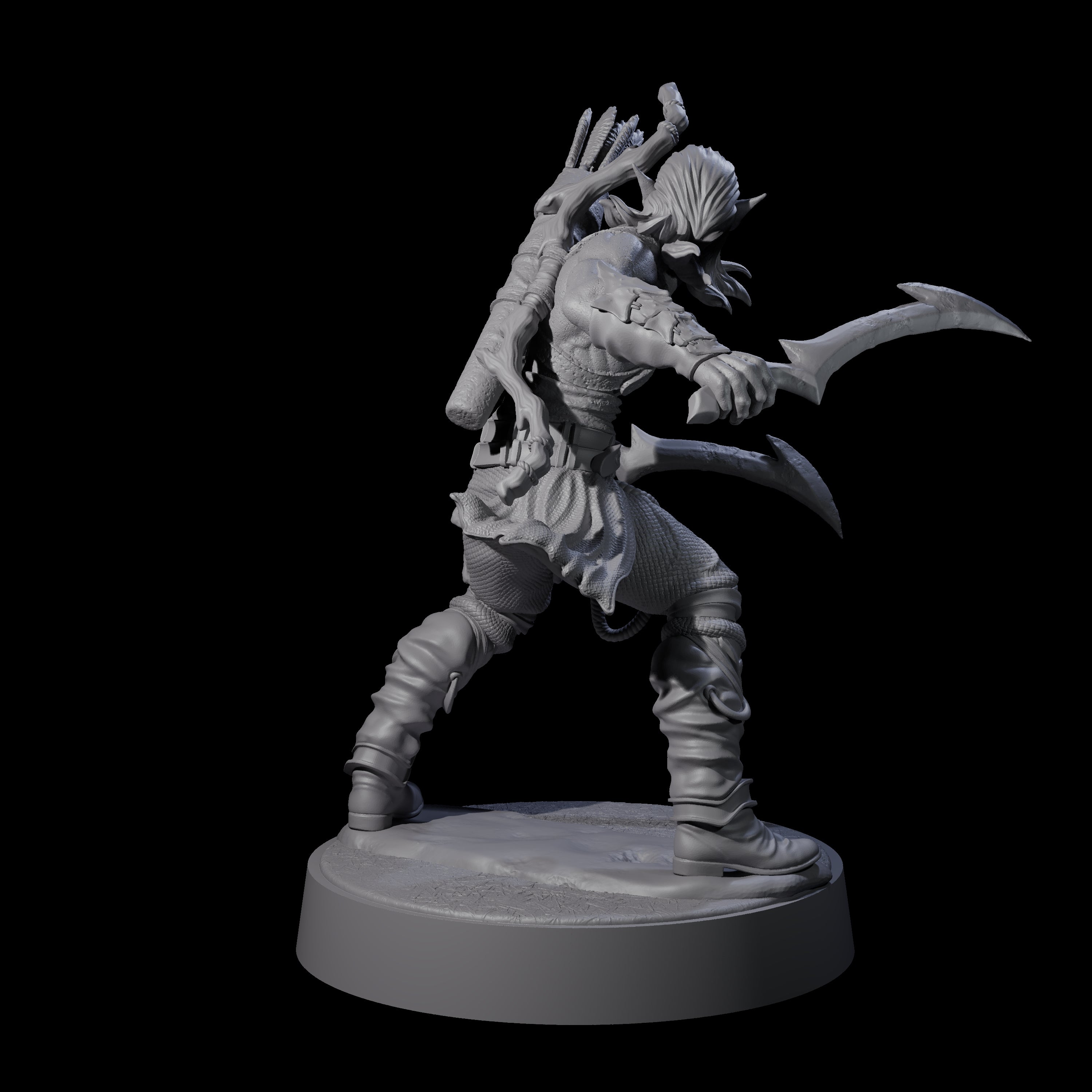Tormented Eyeless Drow D Miniature for Dungeons and Dragons, Pathfinder or other TTRPGs