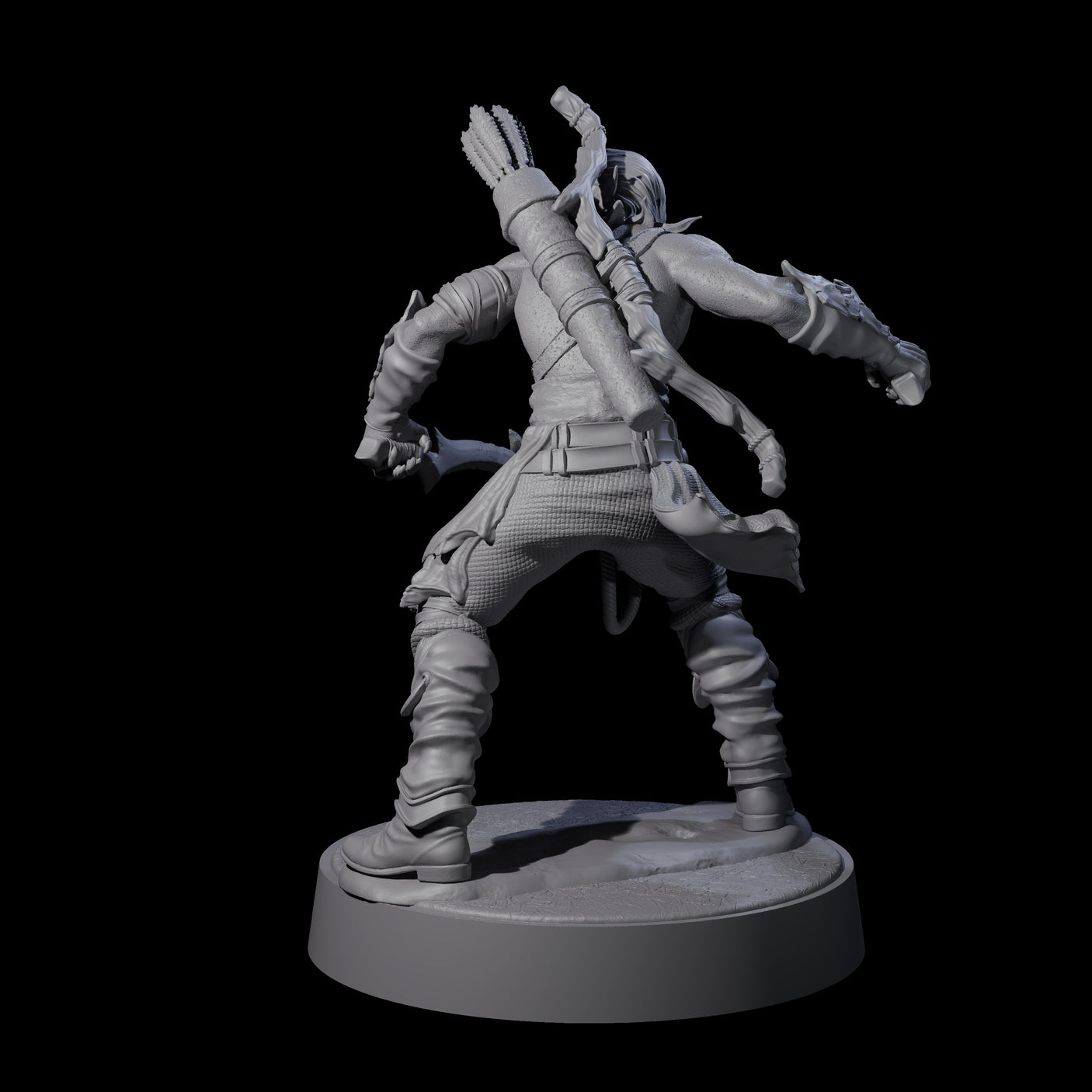 Tormented Eyeless Drow D Miniature for Dungeons and Dragons, Pathfinder or other TTRPGs