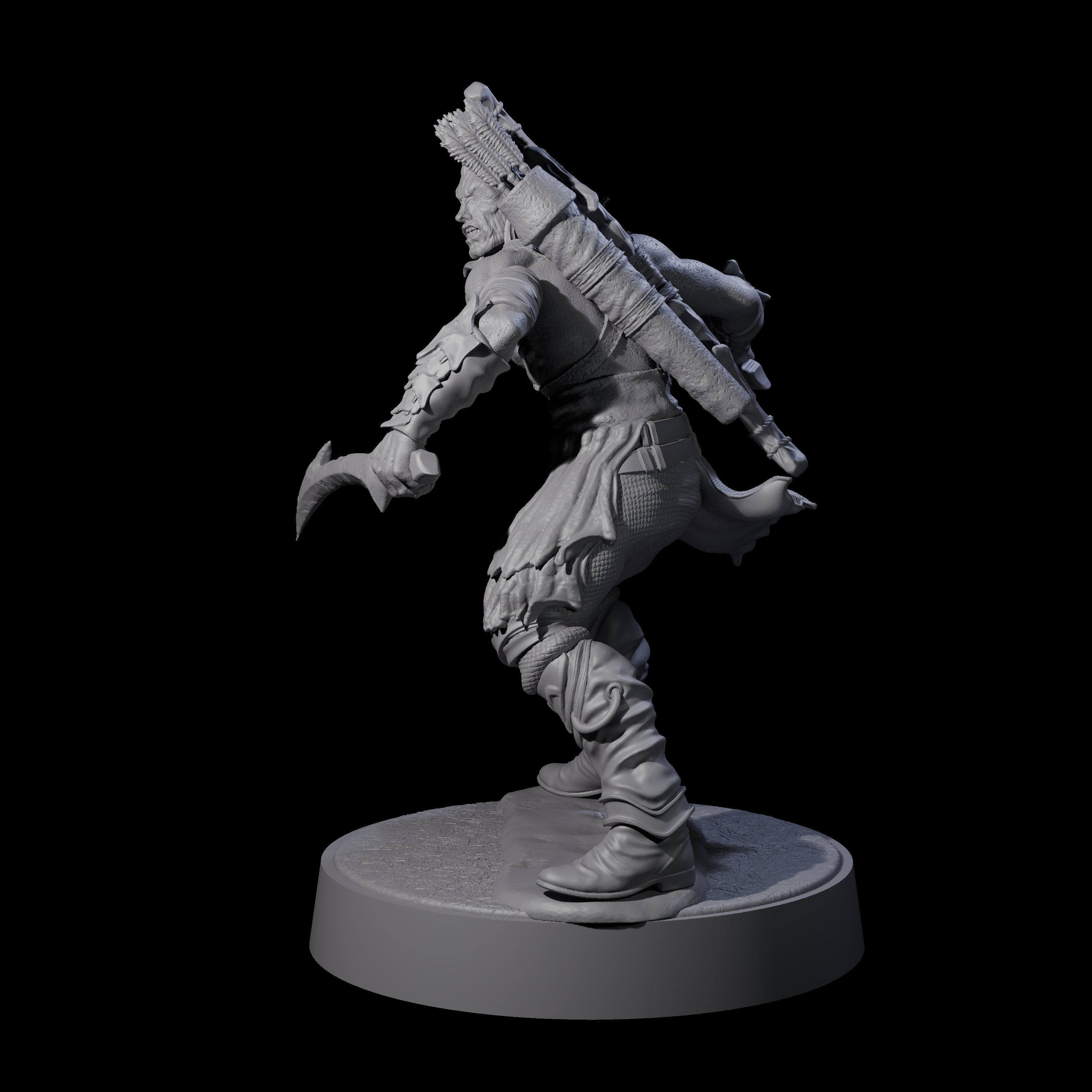 Tormented Eyeless Drow D Miniature for Dungeons and Dragons, Pathfinder or other TTRPGs