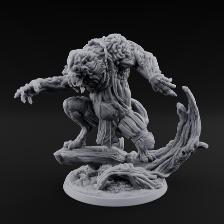 Tormented Werewolf Brute Miniature for Dungeons and Dragons, Pathfinder or other TTRPGs