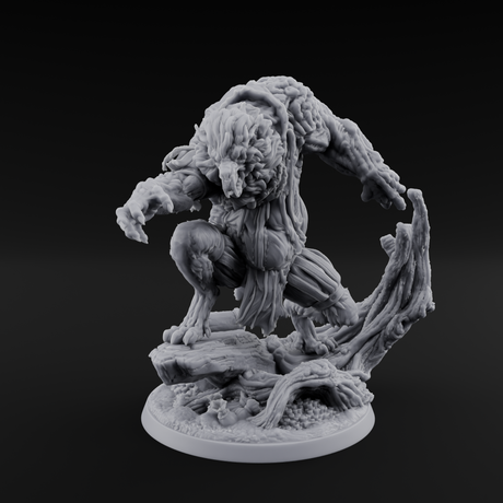 Tormented Werewolf Brute Miniature for Dungeons and Dragons, Pathfinder or other TTRPGs
