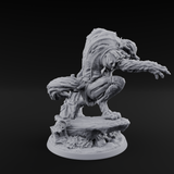 Tormented Werewolf Brute Miniature for Dungeons and Dragons, Pathfinder or other TTRPGs
