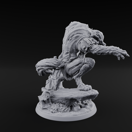 Tormented Werewolf Brute Miniature for Dungeons and Dragons, Pathfinder or other TTRPGs