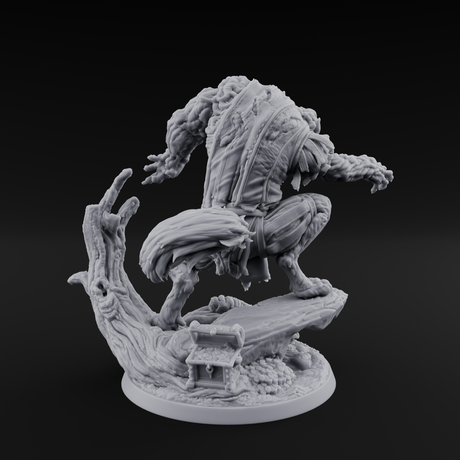 Tormented Werewolf Brute Miniature for Dungeons and Dragons, Pathfinder or other TTRPGs