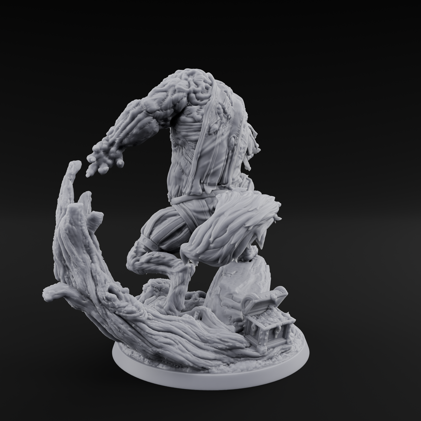 Tormented Werewolf Brute Miniature for Dungeons and Dragons, Pathfinder or other TTRPGs