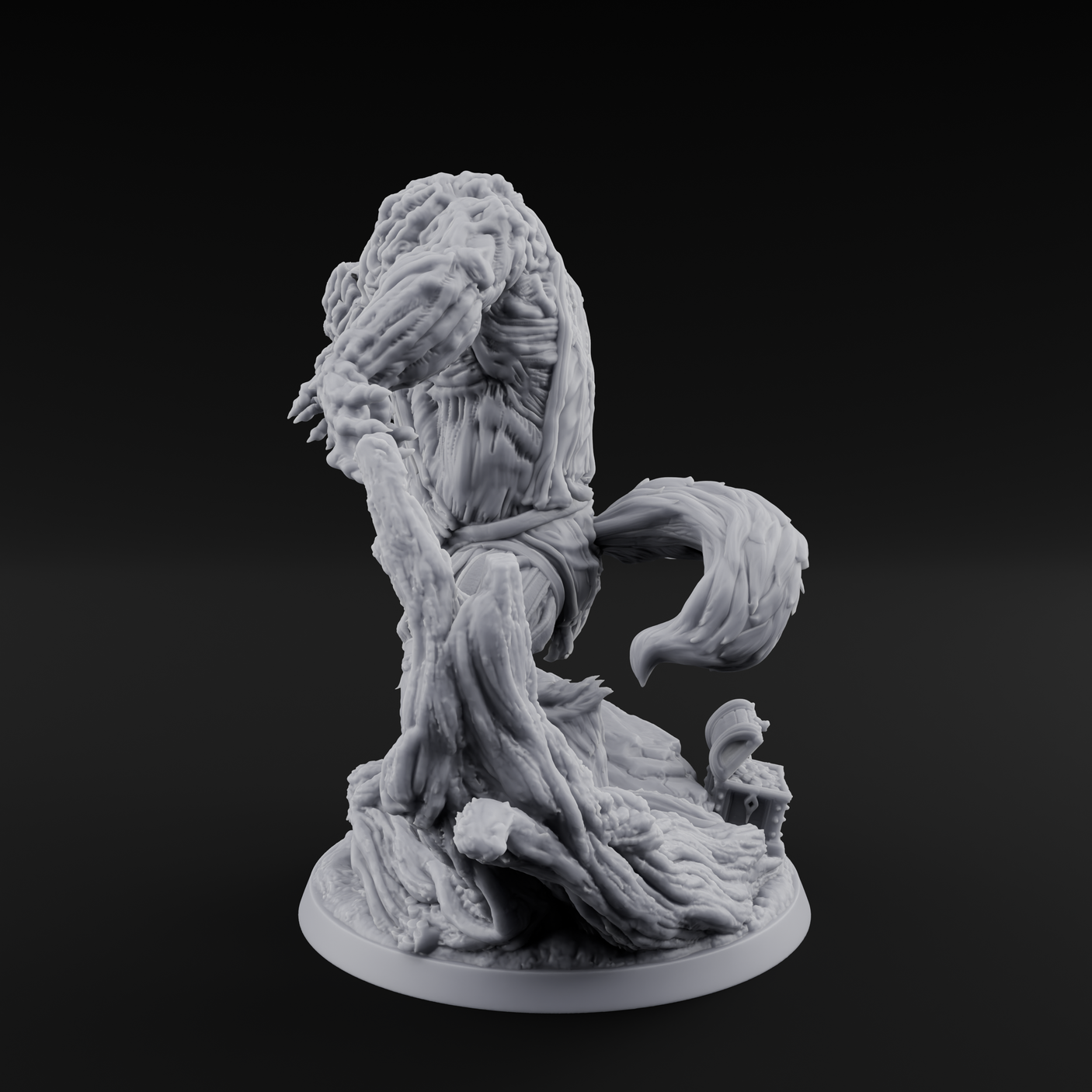 Tormented Werewolf Brute Miniature for Dungeons and Dragons, Pathfinder or other TTRPGs