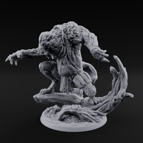 Tormented Werewolf Brute Miniature for Dungeons and Dragons, Pathfinder or other TTRPGs