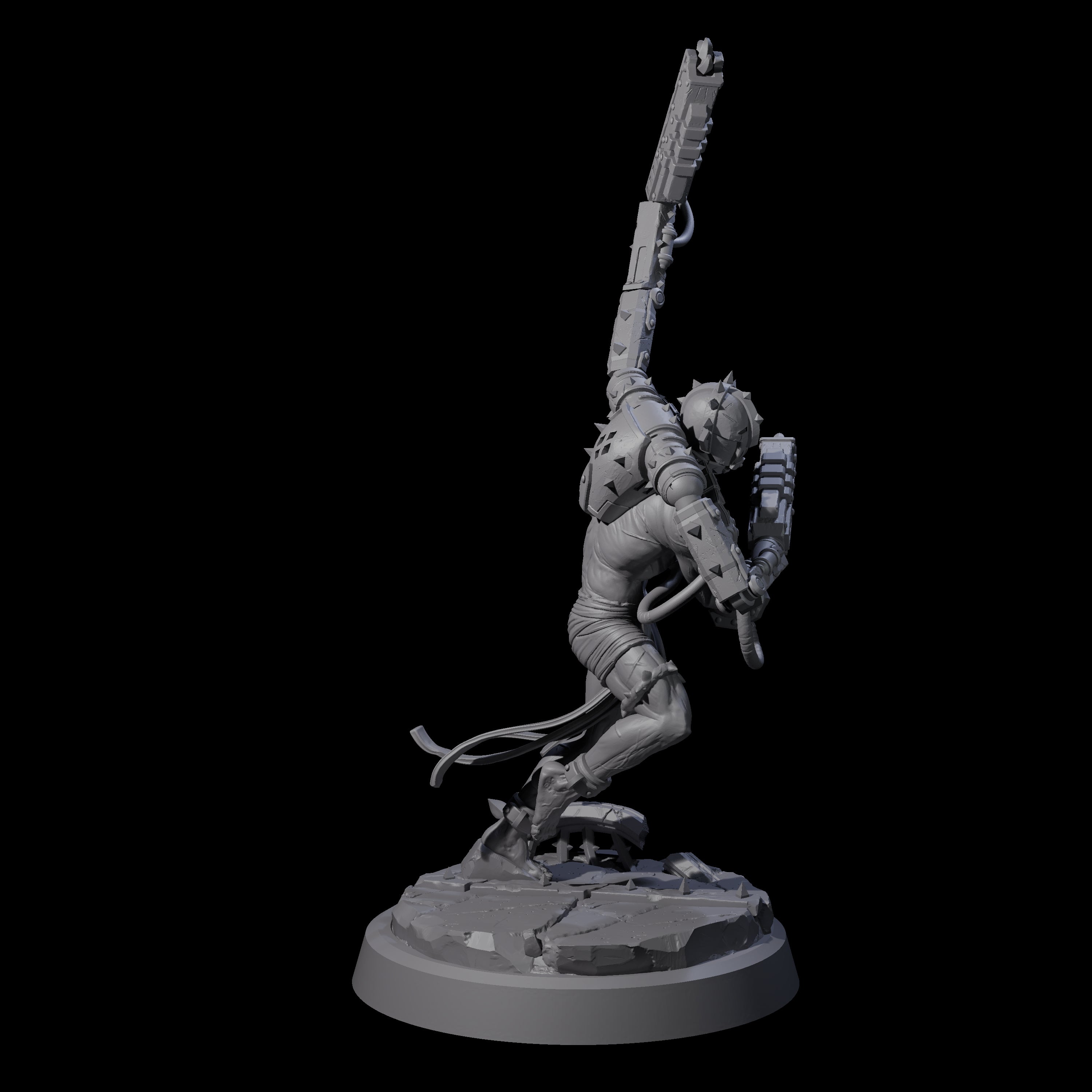 Tormented Cyborg Penitent B Miniature for Dungeons and Dragons, Pathfinder or other TTRPGs