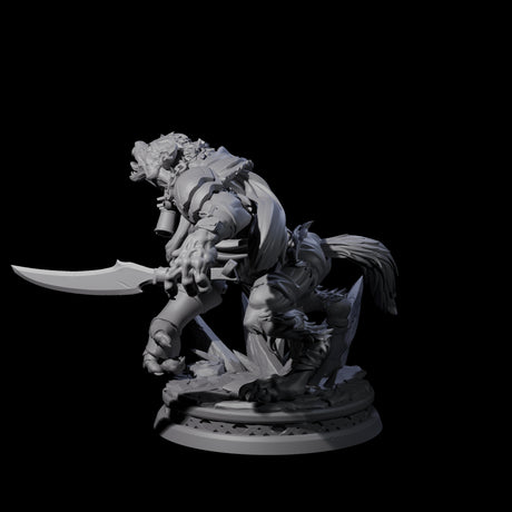 Tortured Gnoll Rager Miniature for Dungeons and Dragons, Pathfinder or other TTRPGs