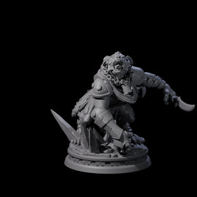Tortured Gnoll Rager Miniature for Dungeons and Dragons, Pathfinder or other TTRPGs