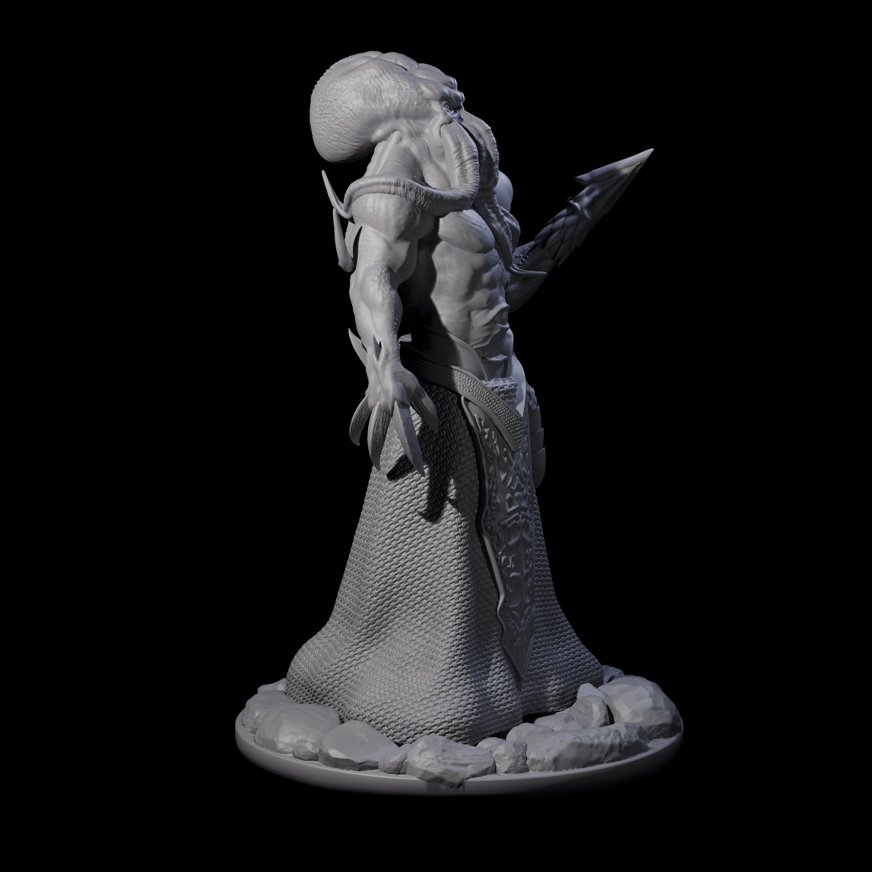 Towering Mind Flayer Miniature for Dungeons and Dragons, Pathfinder or other TTRPGs