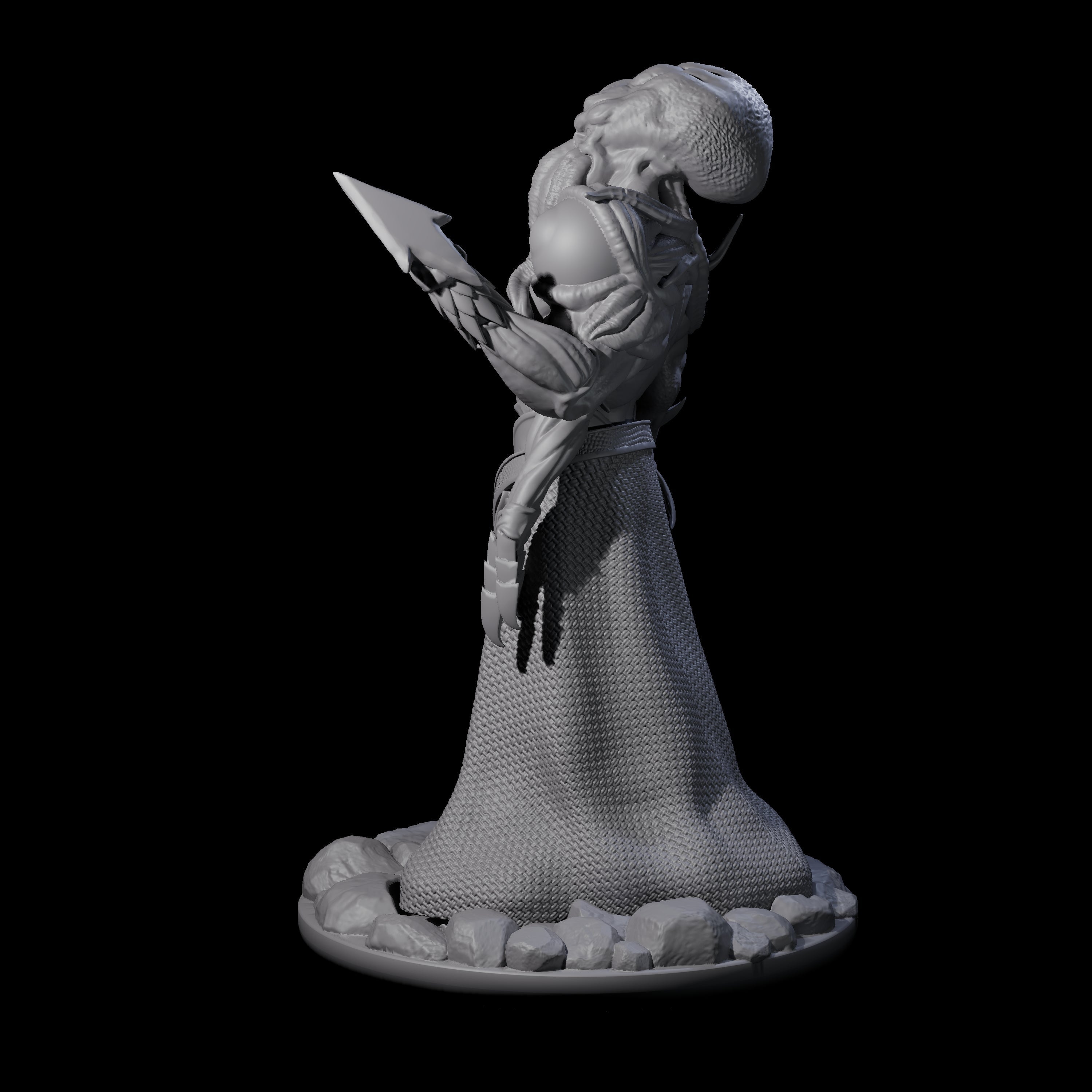 Towering Mind Flayer Miniature for Dungeons and Dragons, Pathfinder or other TTRPGs