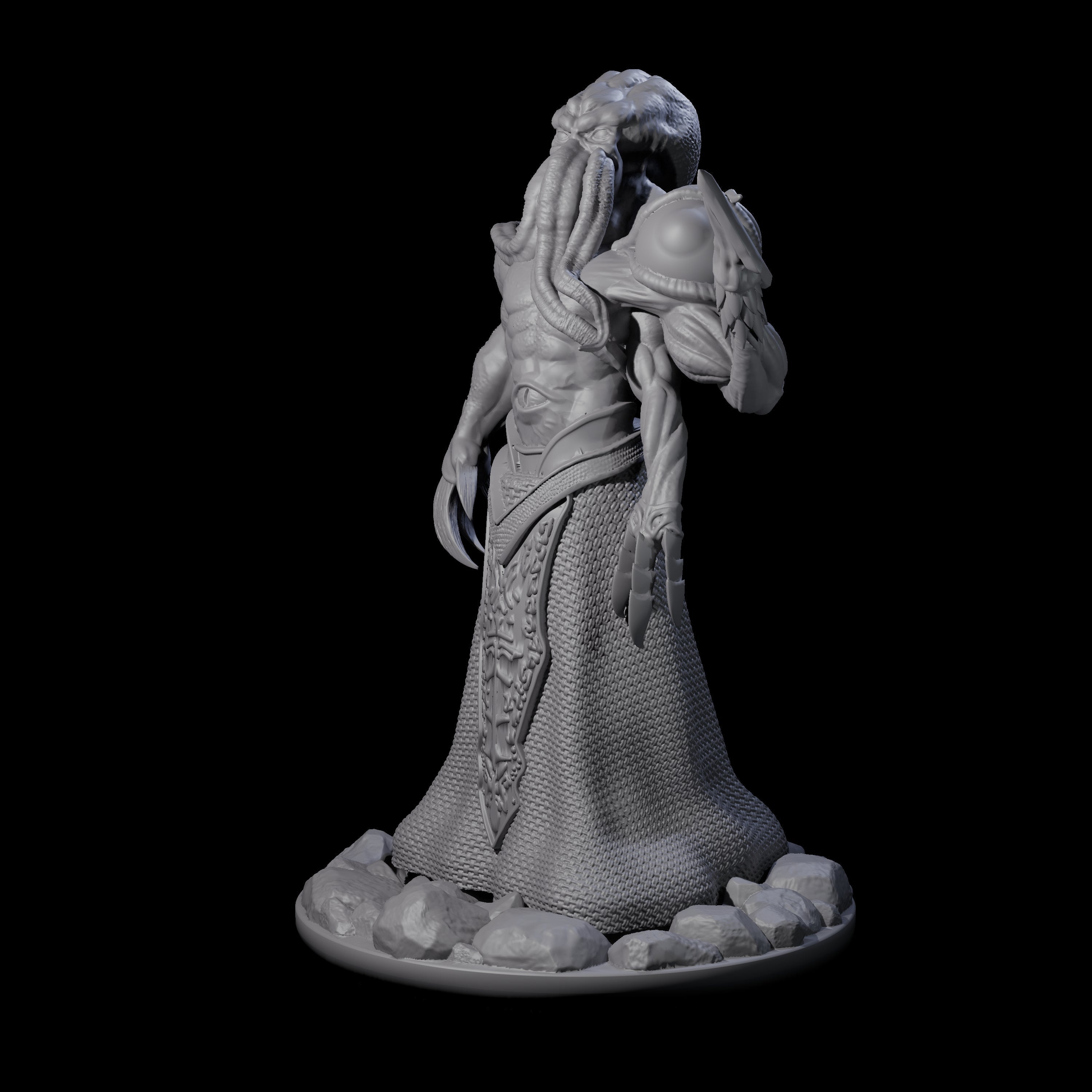 Towering Mind Flayer Miniature for Dungeons and Dragons, Pathfinder or other TTRPGs