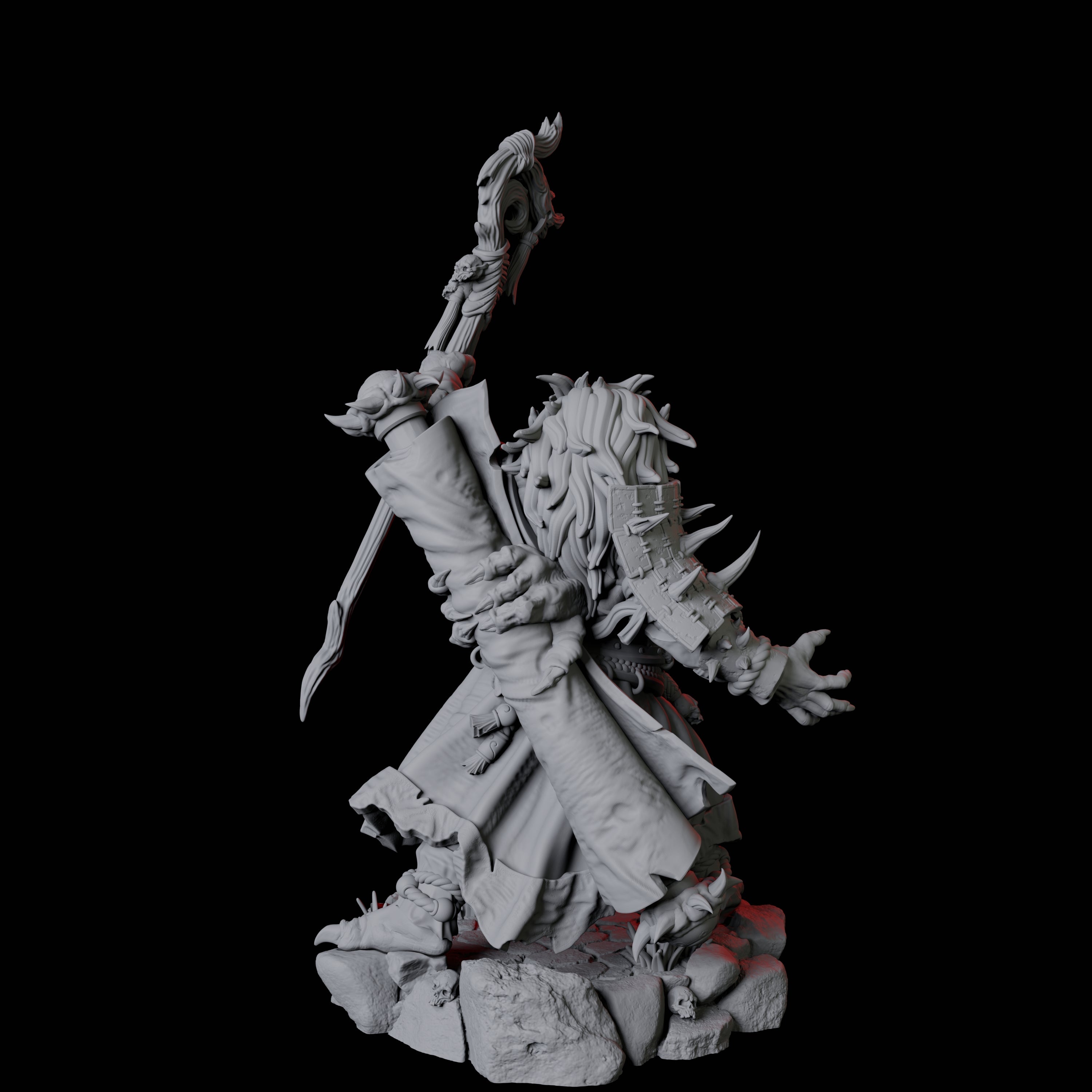 Towering Oni Demon A Miniature for Dungeons and Dragons, Pathfinder or other TTRPGs