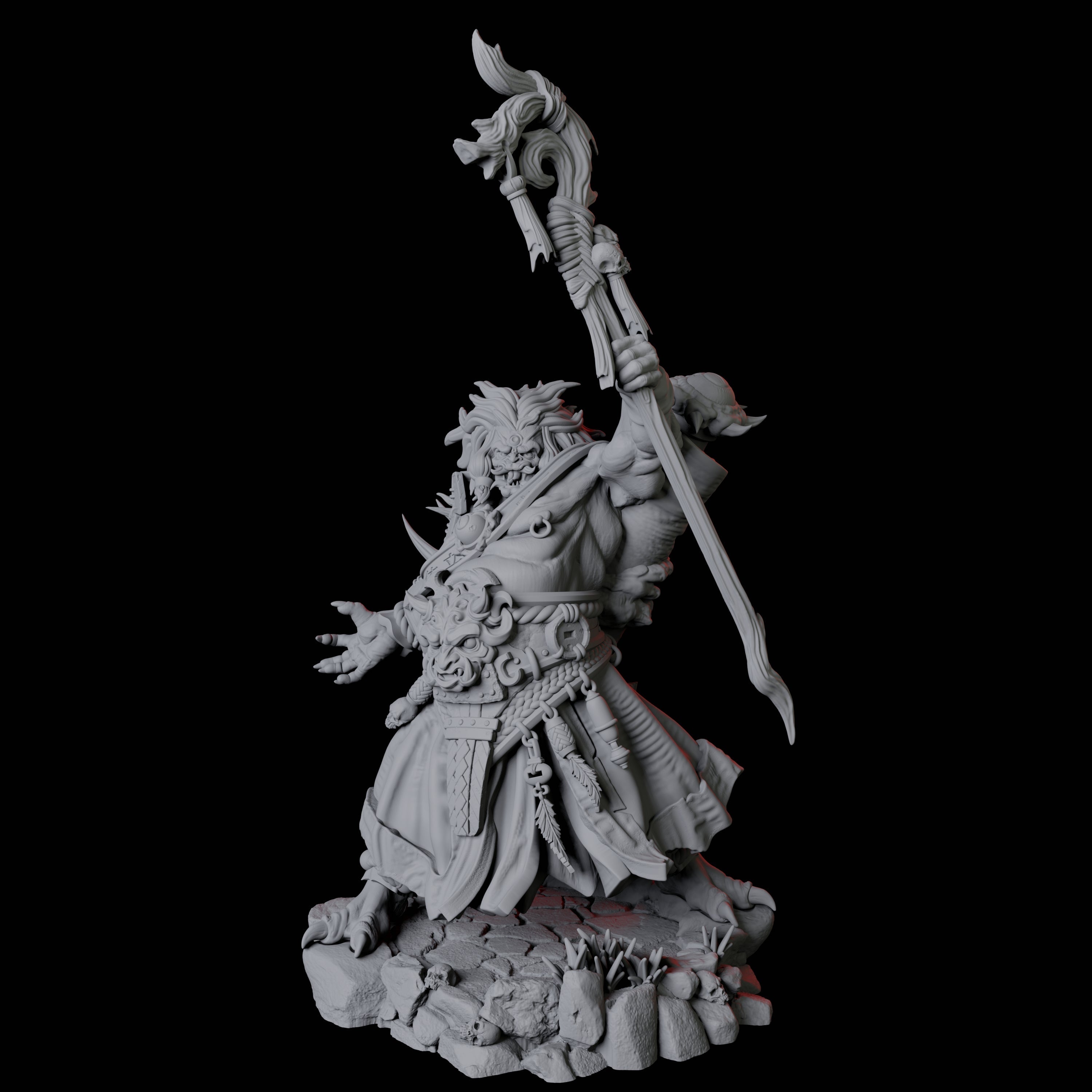 Towering Oni Demon A Miniature for Dungeons and Dragons, Pathfinder or other TTRPGs