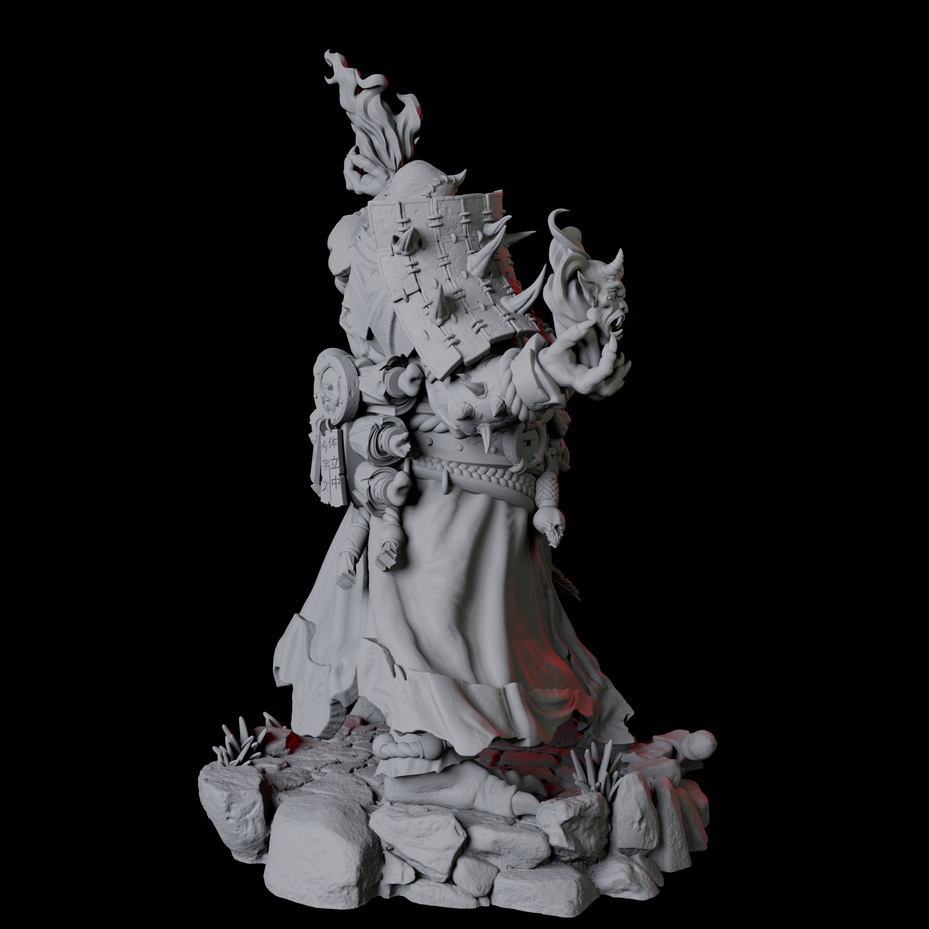 Towering Oni Demon C Miniature for Dungeons and Dragons, Pathfinder or other TTRPGs