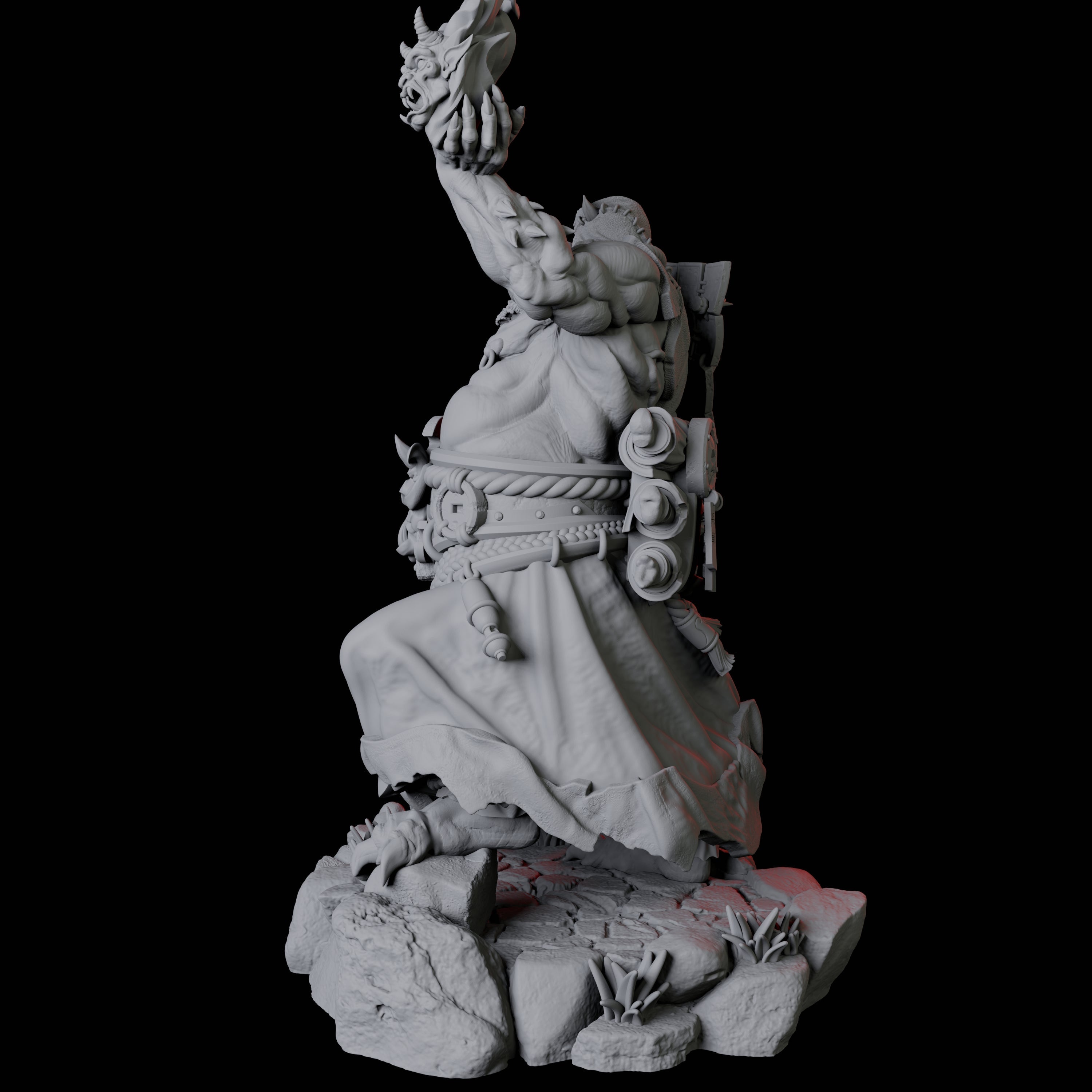 Towering Oni Demon C Miniature for Dungeons and Dragons, Pathfinder or other TTRPGs