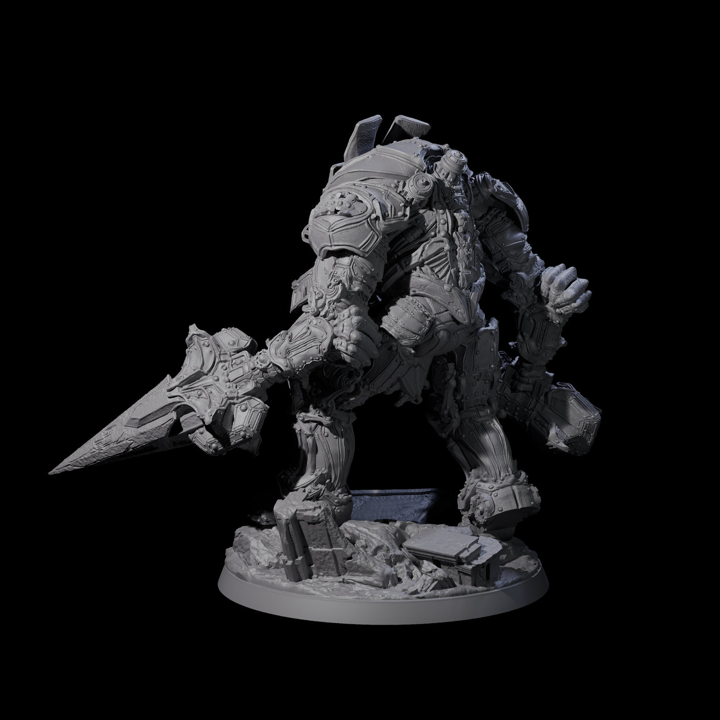 Towering Warforged Devastator Miniature for Dungeons and Dragons, Pathfinder or other TTRPGs