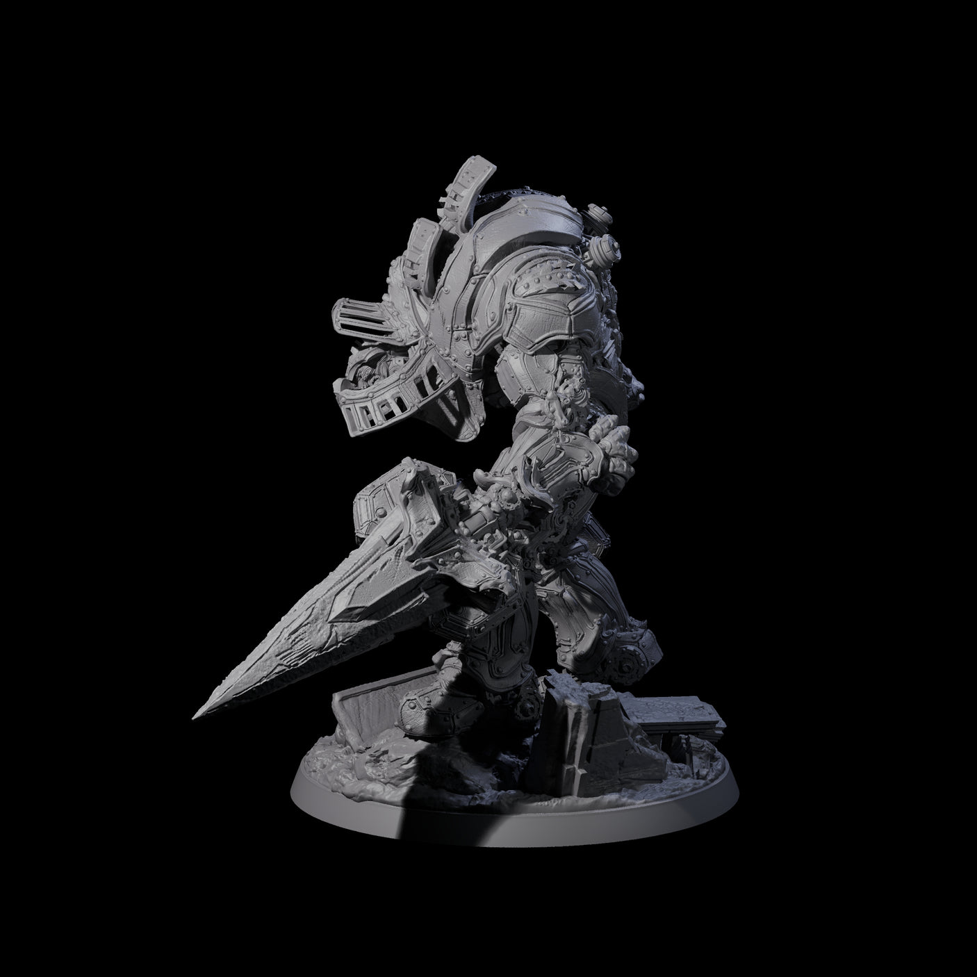 Towering Warforged Devastator Miniature for Dungeons and Dragons, Pathfinder or other TTRPGs