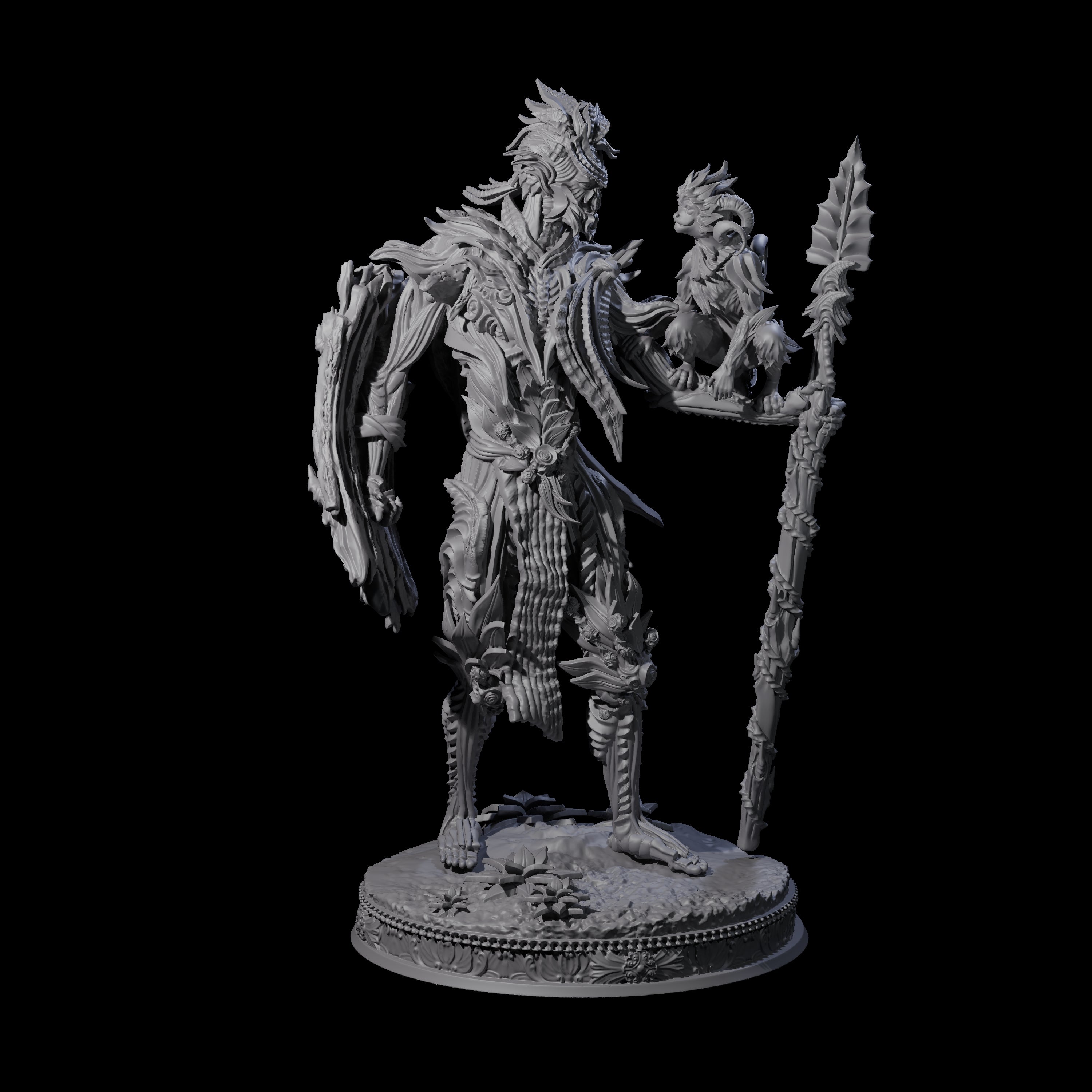 Towering Wood Woad Miniature for Dungeons and Dragons, Pathfinder or other TTRPGs