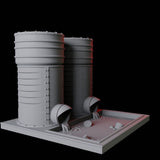 Toxic Tank Dice Tower Miniature for Dungeons and Dragons, Pathfinder or other TTRPGs