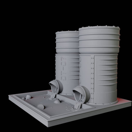 Toxic Tank Dice Tower Miniature for Dungeons and Dragons, Pathfinder or other TTRPGs