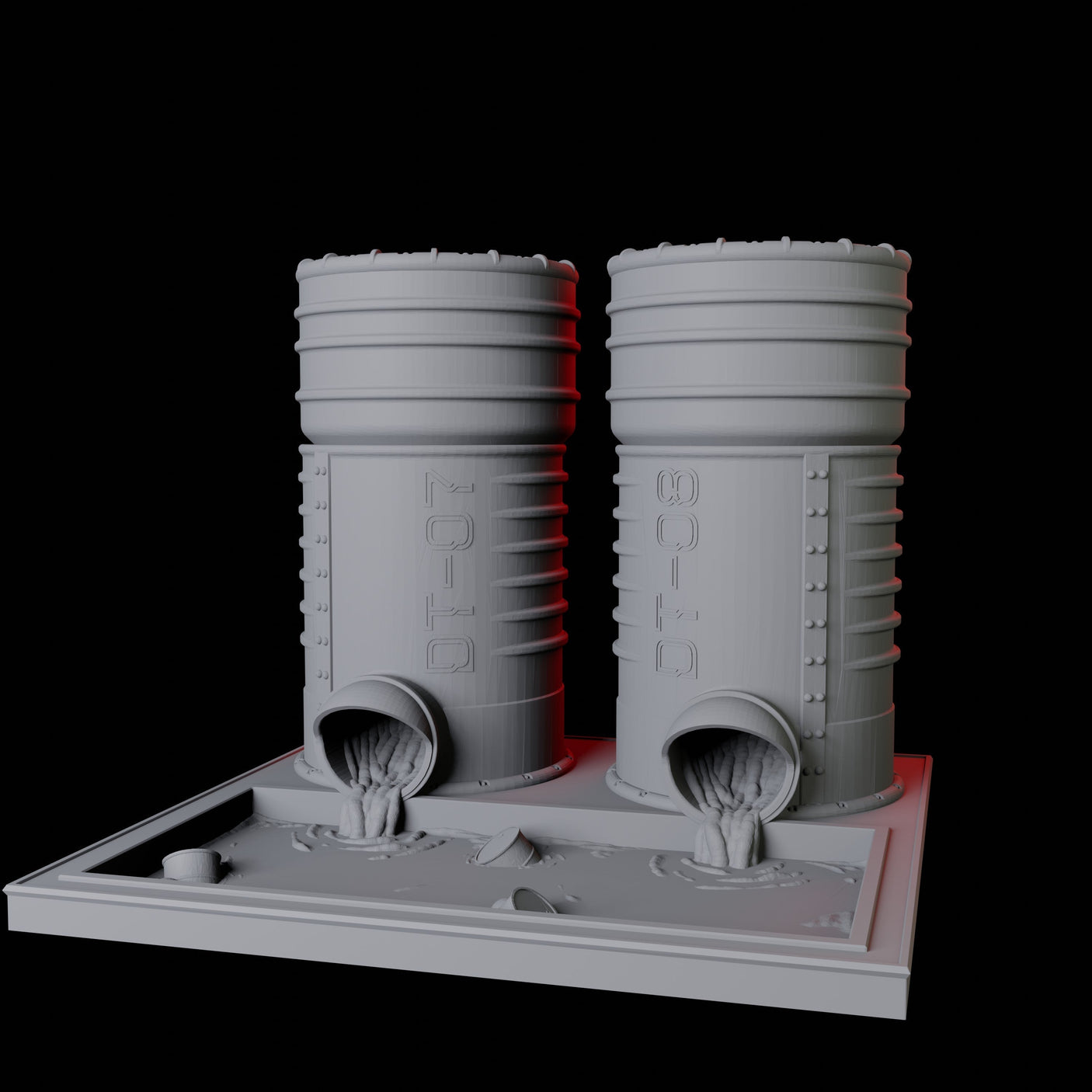 Toxic Tank Dice Tower Miniature for Dungeons and Dragons, Pathfinder or other TTRPGs