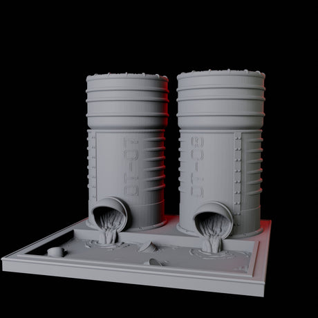 Toxic Tank Dice Tower Miniature for Dungeons and Dragons, Pathfinder or other TTRPGs