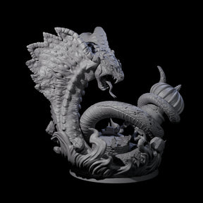 Transformed Mega Djinni Miniature for Dungeons and Dragons, Pathfinder or other TTRPGs