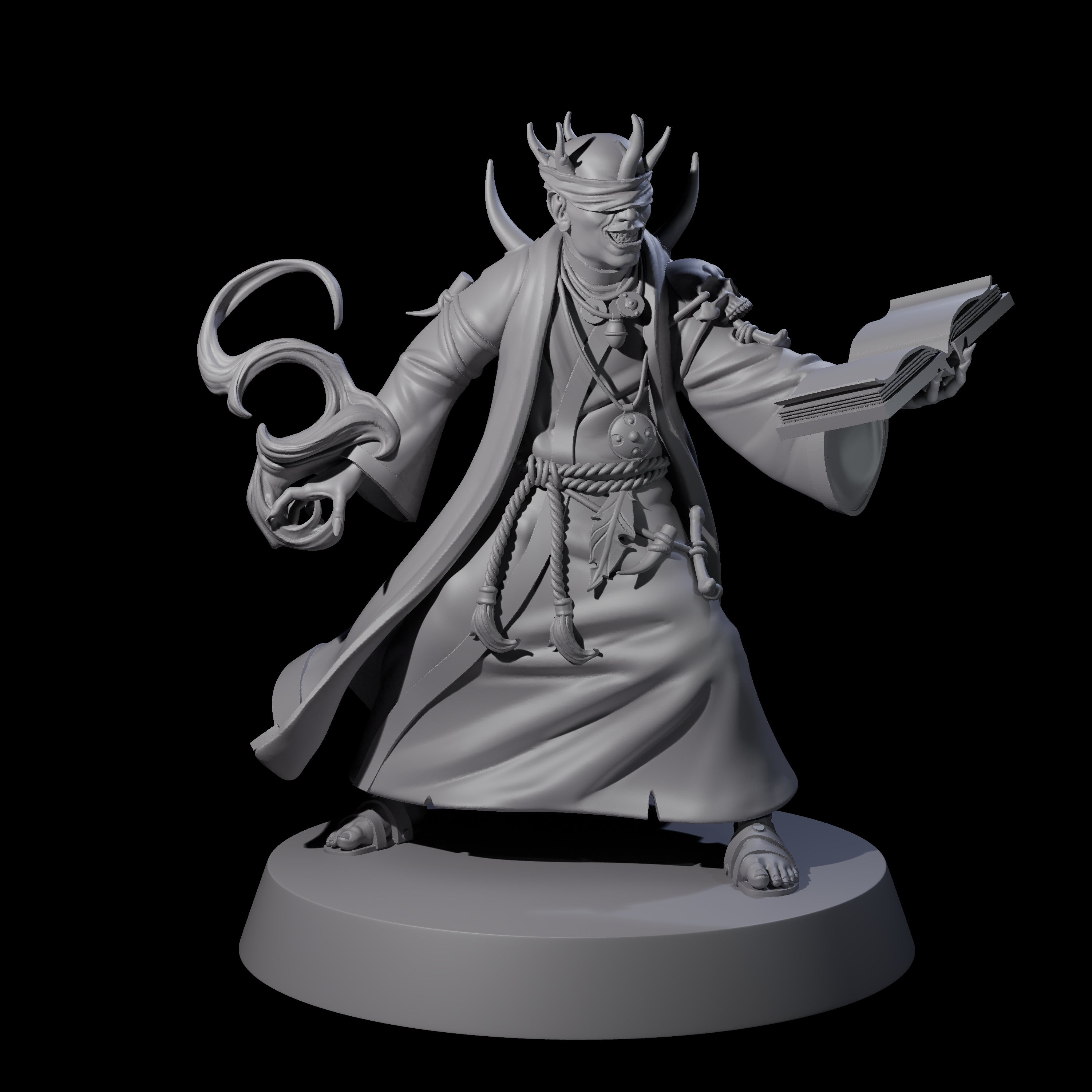 Transforming Evil Magic User Miniature for Dungeons and Dragons, Pathfinder or other TTRPGs