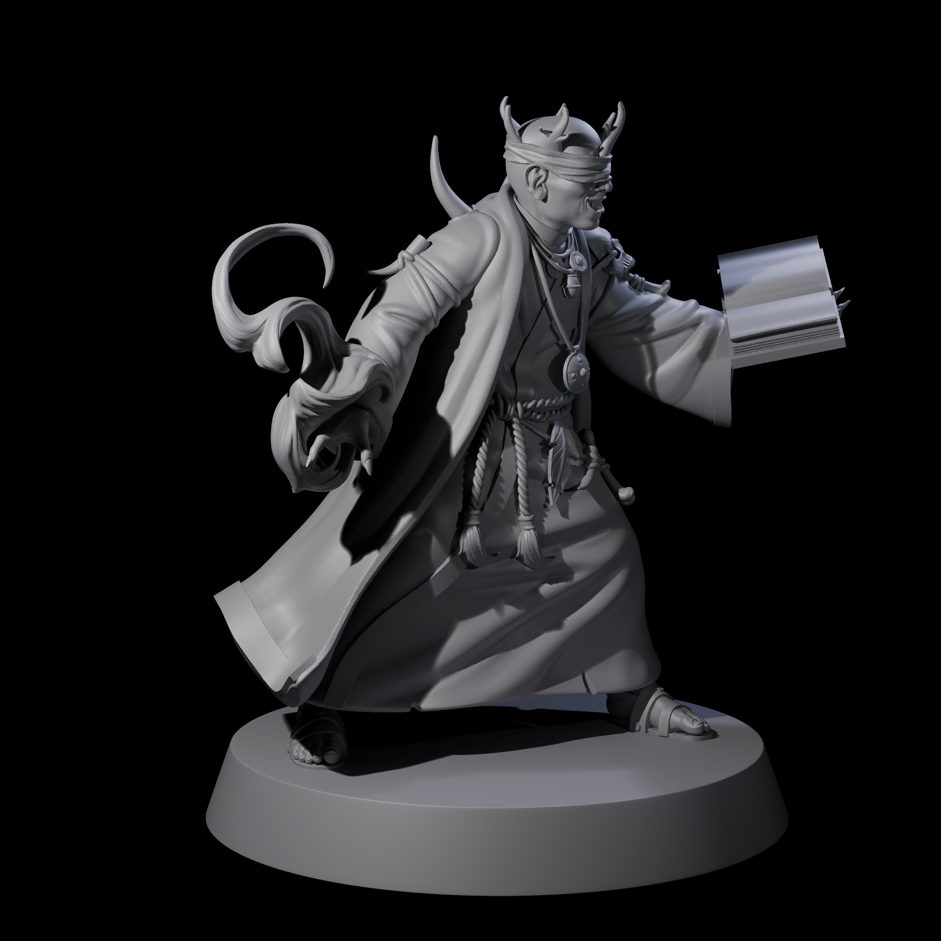 Transforming Evil Magic User Miniature for Dungeons and Dragons, Pathfinder or other TTRPGs