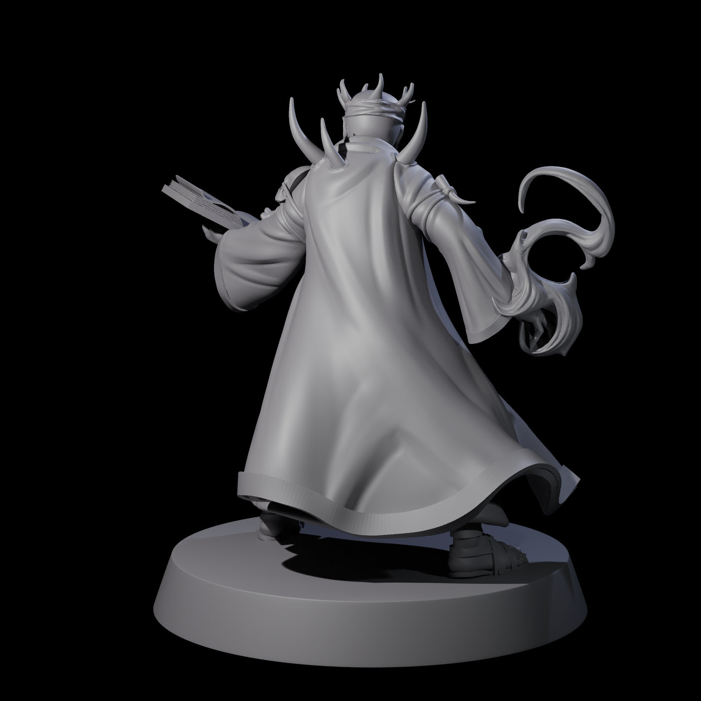 Transforming Evil Magic User Miniature for Dungeons and Dragons, Pathfinder or other TTRPGs