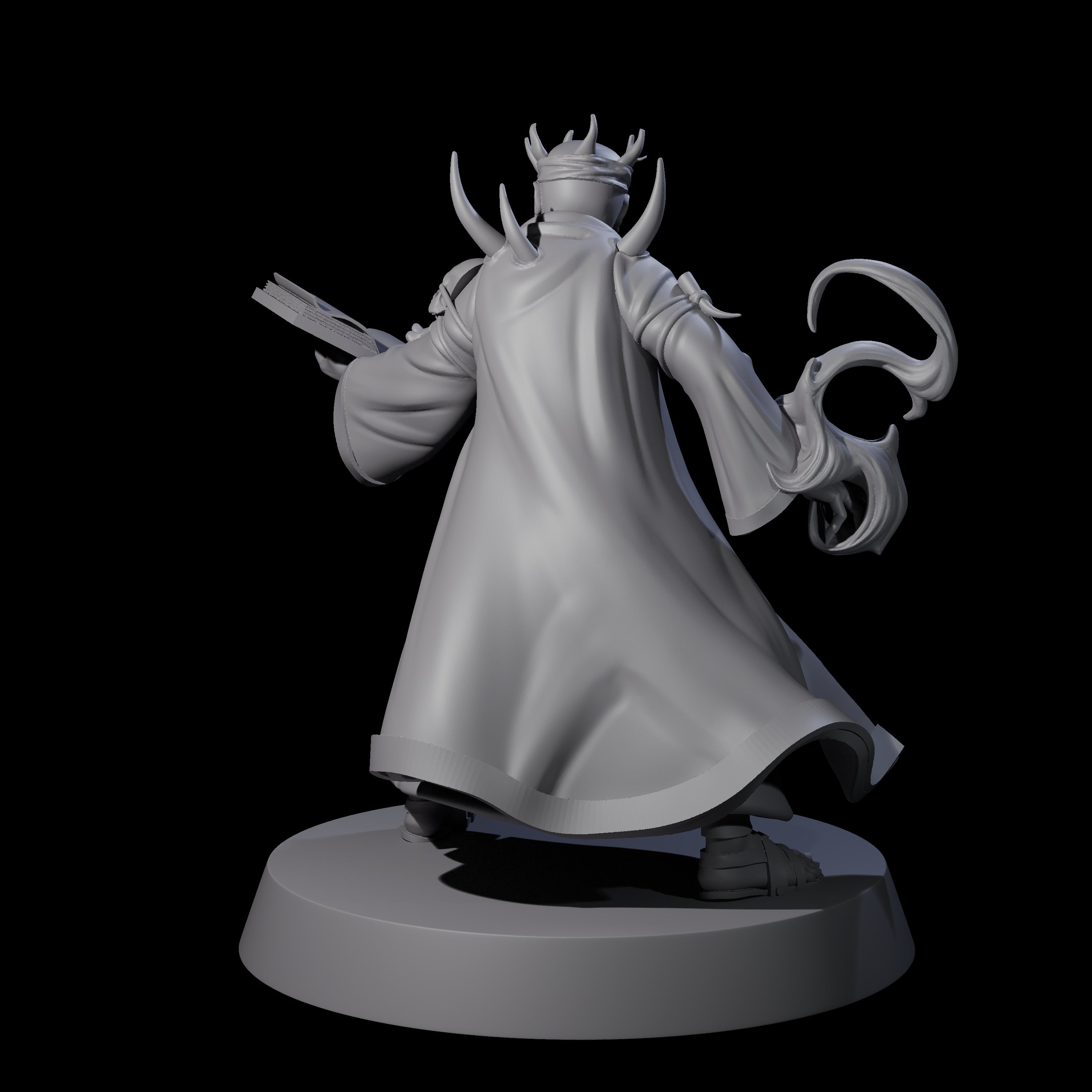 Transforming Evil Magic User Miniature for Dungeons and Dragons, Pathfinder or other TTRPGs