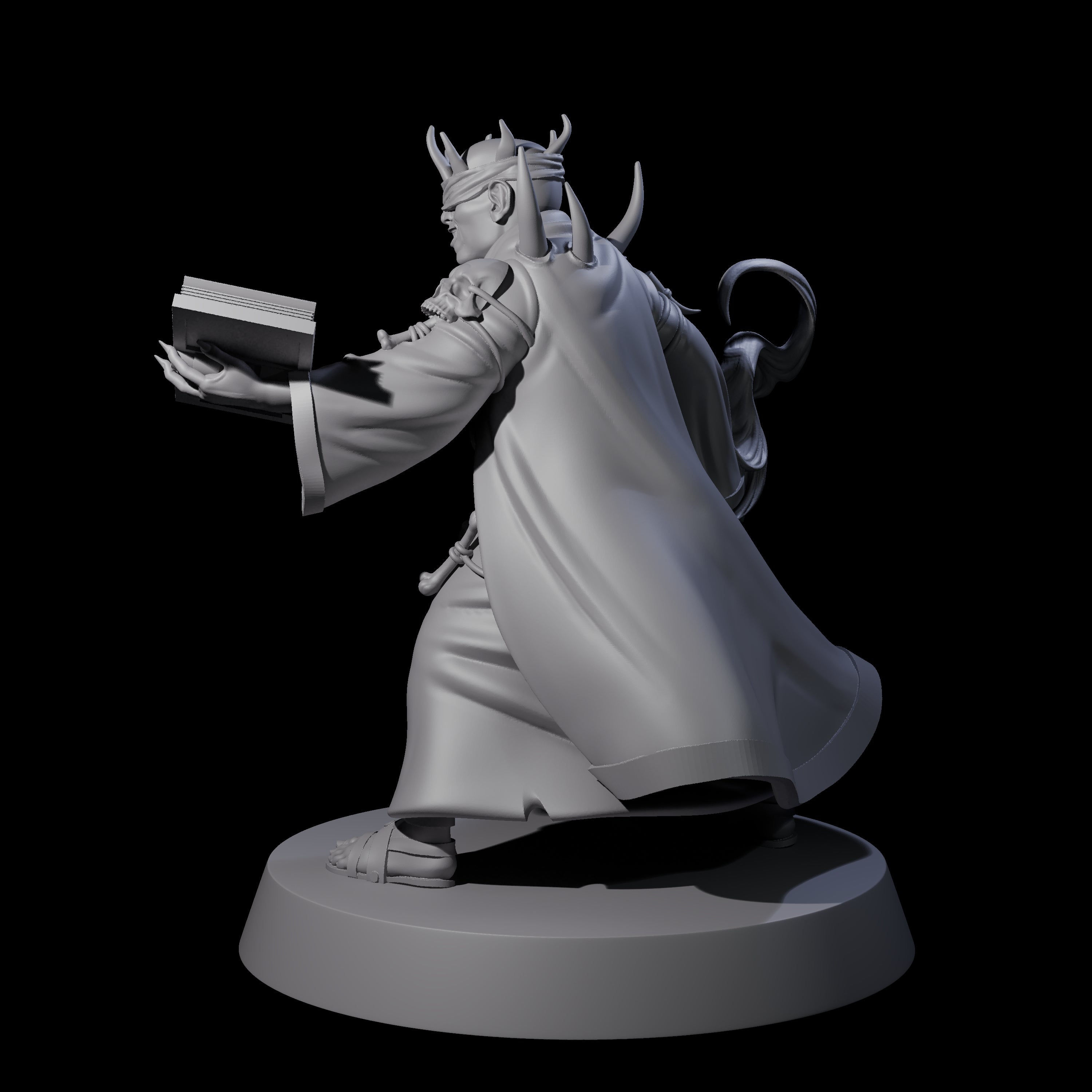 Transforming Evil Magic User Miniature for Dungeons and Dragons, Pathfinder or other TTRPGs