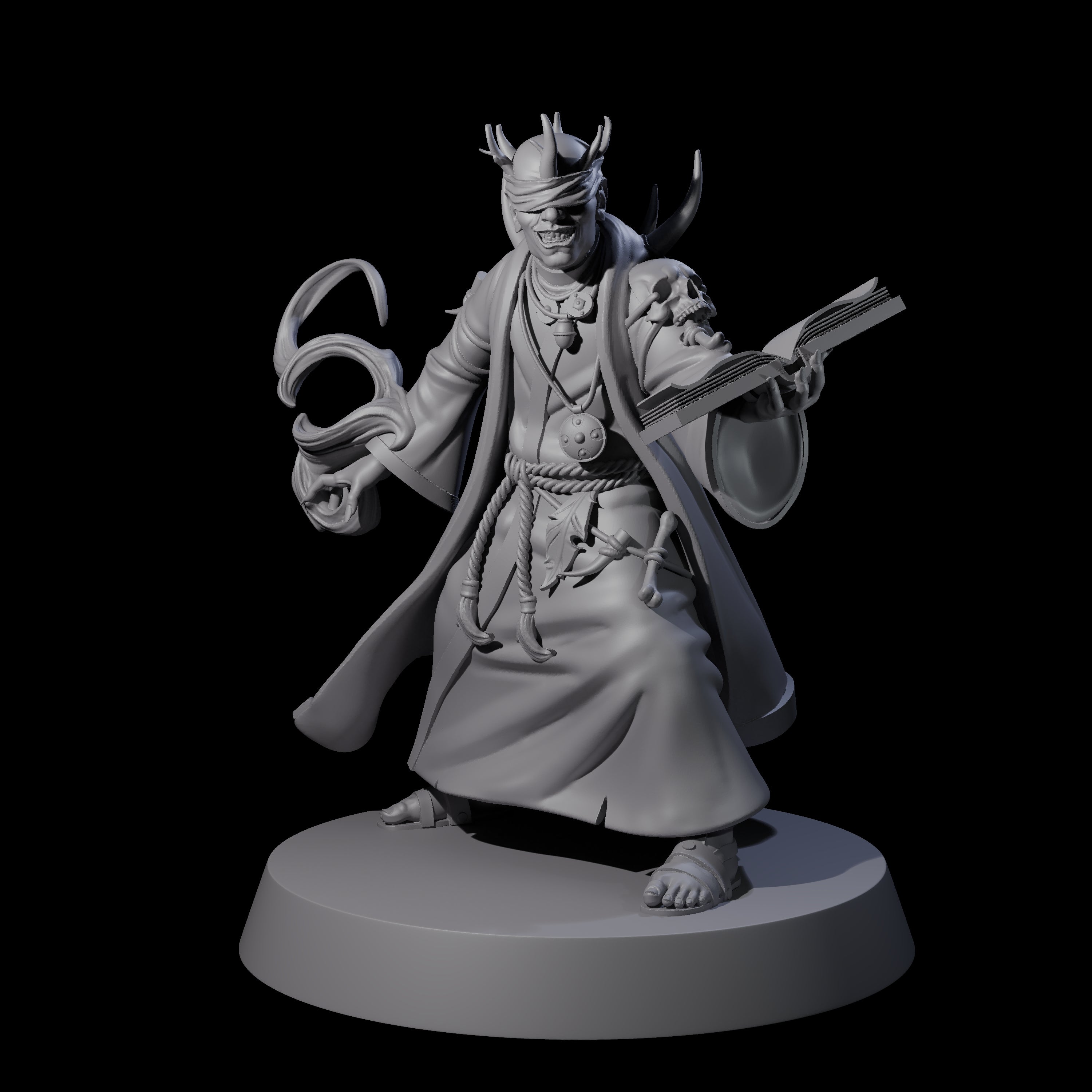 Transforming Evil Magic User Miniature for Dungeons and Dragons, Pathfinder or other TTRPGs