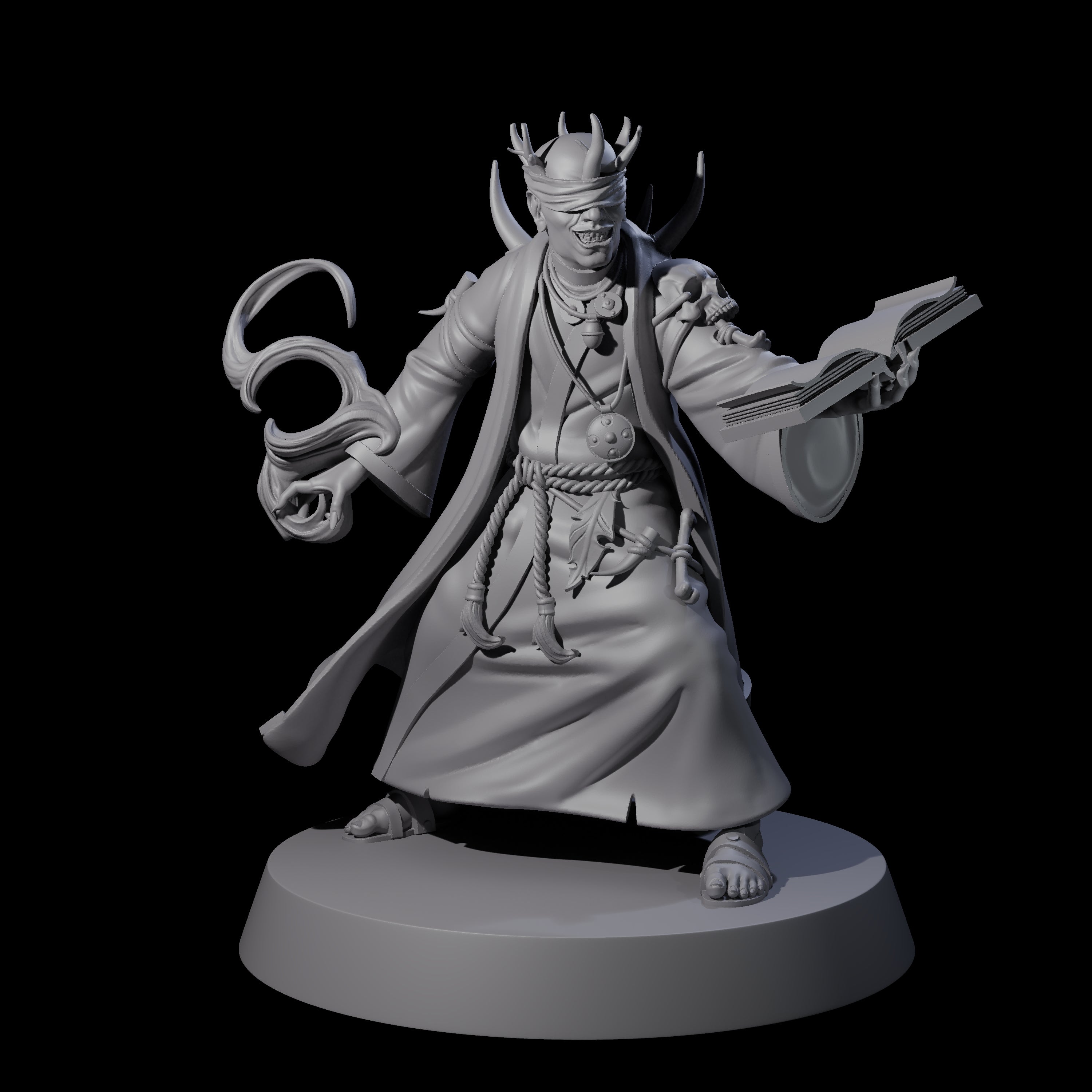 Transforming Evil Magic User Miniature for Dungeons and Dragons, Pathfinder or other TTRPGs
