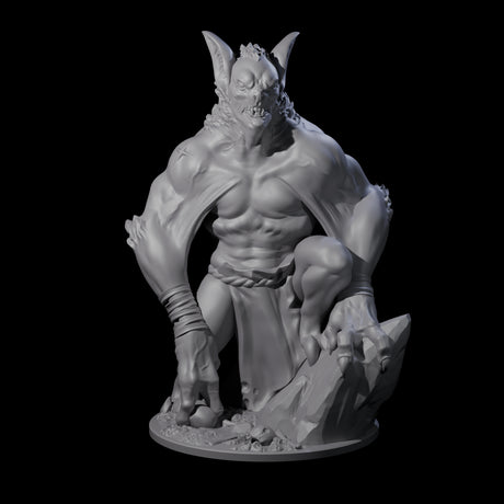 Transforming Vampire Berserker Miniature for Dungeons and Dragons, Pathfinder or other TTRPGs