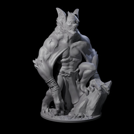 Transforming Vampire Berserker Miniature for Dungeons and Dragons, Pathfinder or other TTRPGs